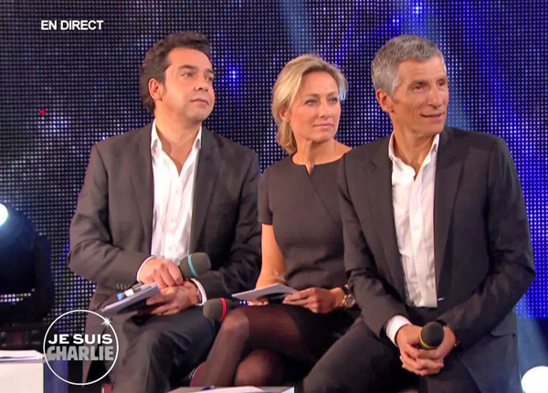 Soirée « Je suis Charlie » sur France 2 : quelle audience pour Nagui, Anne-Sophie Lapix et Patrick Cohen ?