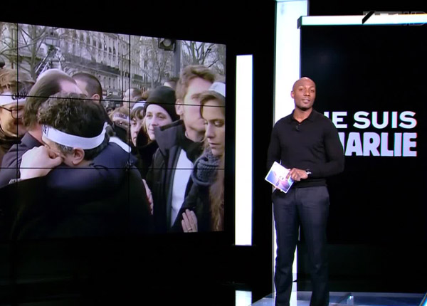 En direct, Harry Roselmack affiche complet avec 7 à 8 et Je suis Charlie En direct, Harry Roselmack affiche complet avec 7 à 8 et Je suis Charlie