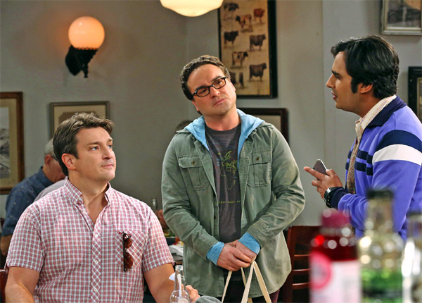Nathan Fillion (Castle) dans The Big Bang Theory Nathan Fillion (Castle) dans The Big Bang Theory