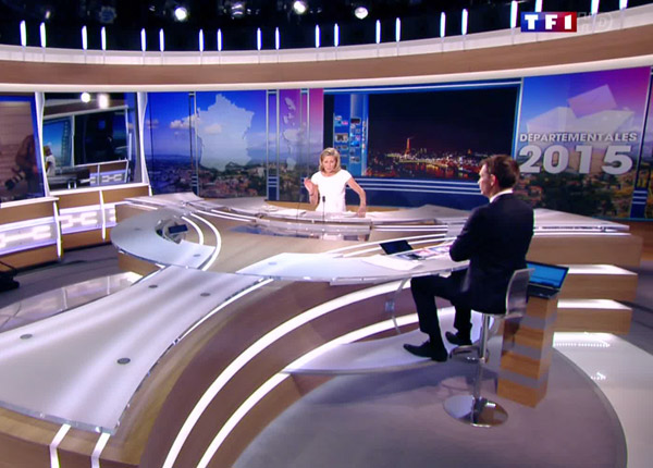 Elections départementales 2015 : quelles audiences pour les 20 heures de TF1 et France 2 ?