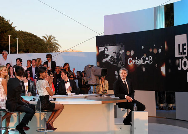 Cannes 2015 : Doria Tillier, Maxime Musqua, Stéphane de Groodt et Thomas Thouroude au Grand journal