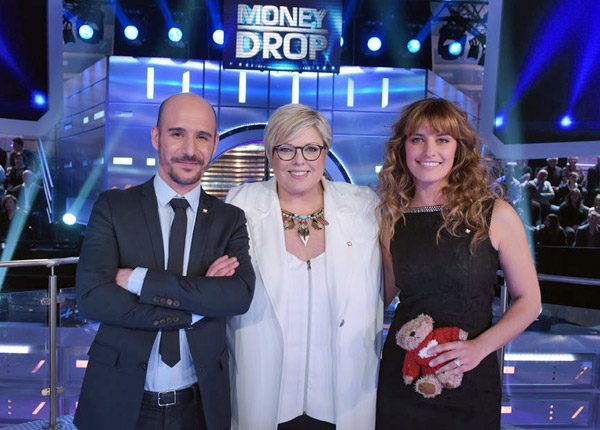 Money Drop : Laetitia Milot, Cartman, Camille Lacourt, Camille Cerf face aux trappes de Laurence Boccolini