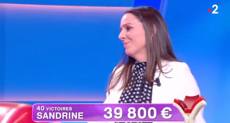 Tout le monde veut prendre sa place : 40 victoires, Sandrine est-elle la plus grande championne de Nagui depuis Marie-Christine ?