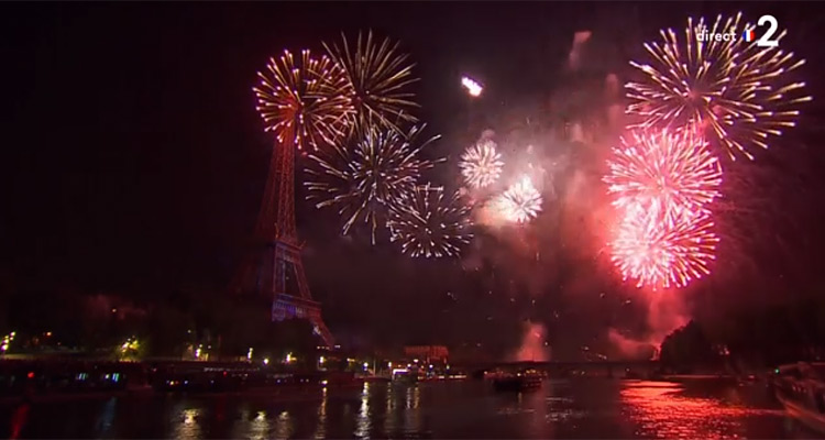 Feu d’artifice du 14 juillet 2018 : Quelle audience pour le show à la Tour Eiffel sur France 2 ?