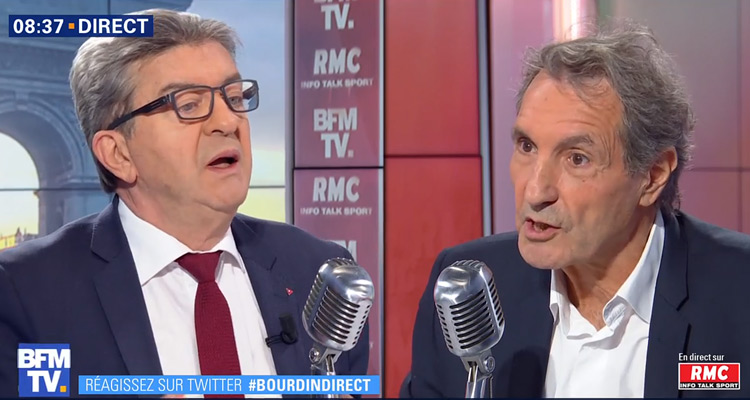 Audiences : Jean-Luc Mélenchon et Jean-Jacques Bourdin au plus haut sur BFM TV, Pascal Praud et CNews au top de leur forme