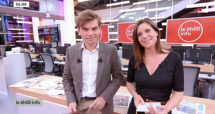 Audiences matinales : franceinfo double LCI, CNews talonnée par Camille Grenu et Sébastien Thomas 