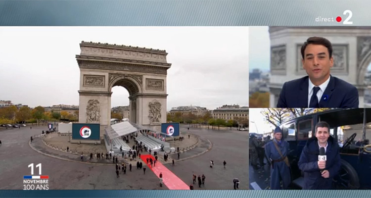Audiences TV Commémorations du 11 novembre : Julian Bugier (France 2) et Anne-Claire Coudray (TF1) se battent le leadership  
