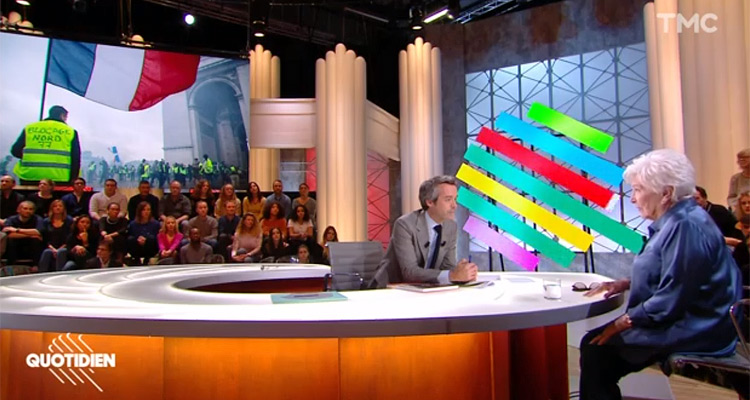 Quotidien (audiences) : Line Renaud fait triompher Yann Barthès et TMC