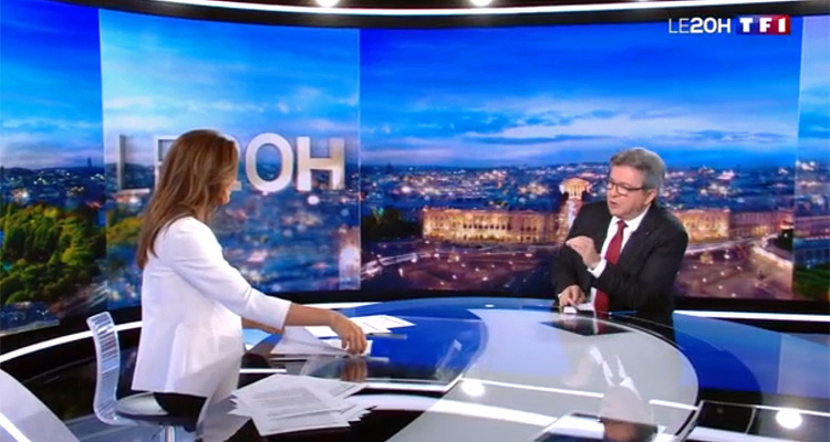 20 heures de TF1 : Jean-Luc Melenchon zappé par 300 000 Français qui basculent sur France 2 20 heures de TF1 : Jean-Luc Melenchon zappé par 300 000 Français qui basculent sur France 2