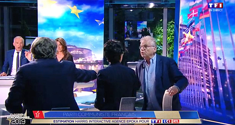 Européennes 2019 : les insultes Cohn Bendit / Collard font exploser l’audience de TF1, Lapix / Delahousse s’offre un pic à 20h15