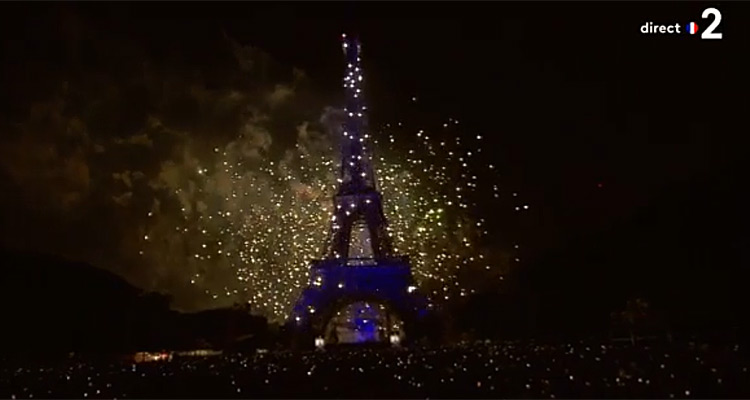 Feu d’artifice du 14 juillet à la Tour Eiffel : quelle audience pour le Concert de Paris 2019 sur France 2 ?