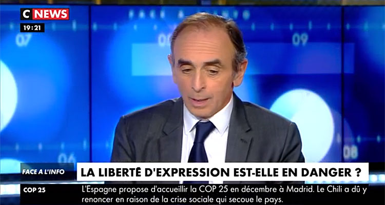 Face à l’info (bilan d’audience) : dérapages de Zemmour, direct supprimé... CNews gagnante ?