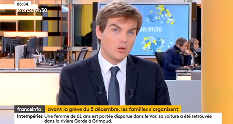 Audiences TV : Sébastien Thomas (franceinfo) talonne Romain Desarbres (CNews), BFMTV recule avec LCI