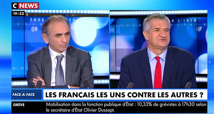 Face à l’info (CNews) : Eric Zemmour / Jean Lassalle, quelle audience pour le face-à-face ?