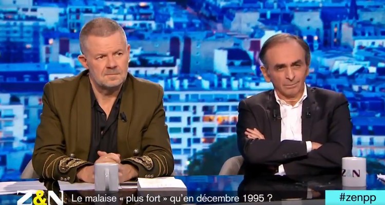 Zemmour et Naulleau du mercredi 11 décembre 2019 : Martial You, Bruno Bonnell, Pascal Perrineau et Didier Mathis sur Paris Première