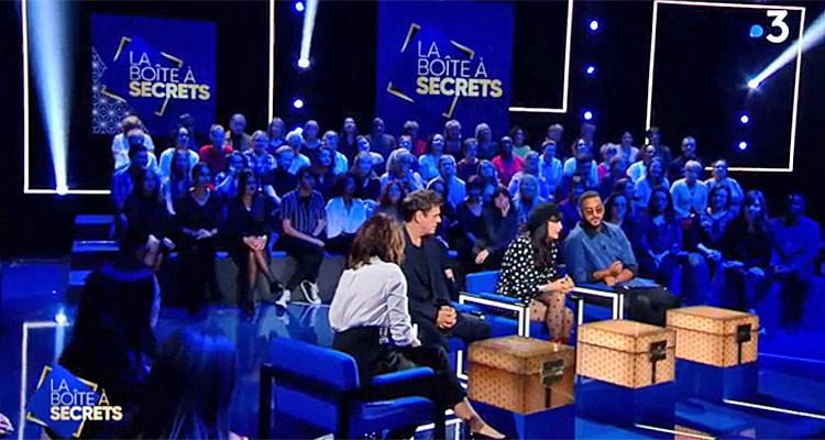 La Boîte à secrets (France 3) : Iris Mittenaere, Florent Pagny, Dave surpris par Faustine Bollaert