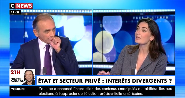 Face à l’info : Éric Zemmour renverse Sophia Chikirou et Valérie Pécresse, Christine Kelly au sommet des audiences