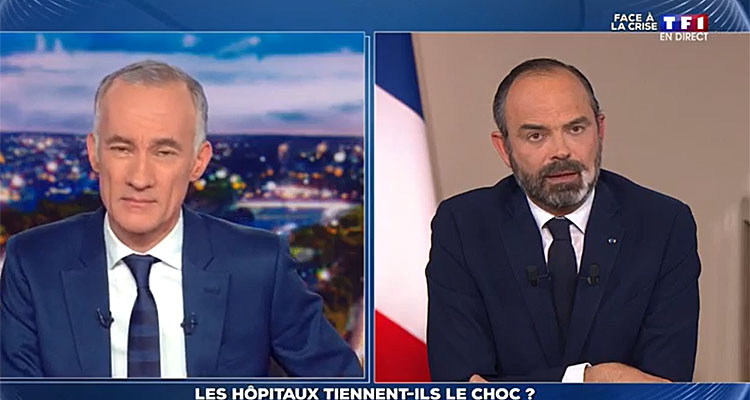 Le Premier Ministre face à la crise (TF1) : quelle audience pour Edouard Philippe à la place de Profilage ?