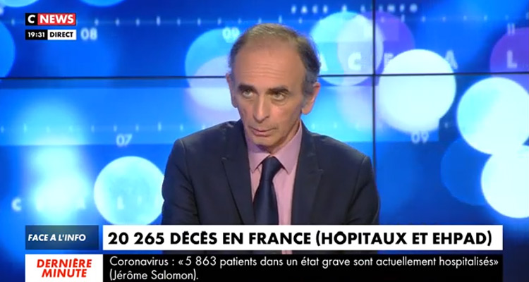 Face à l’info : Eric Zemmour accuse Jérôme Salomon, Christine Kelly en baisse d’audience