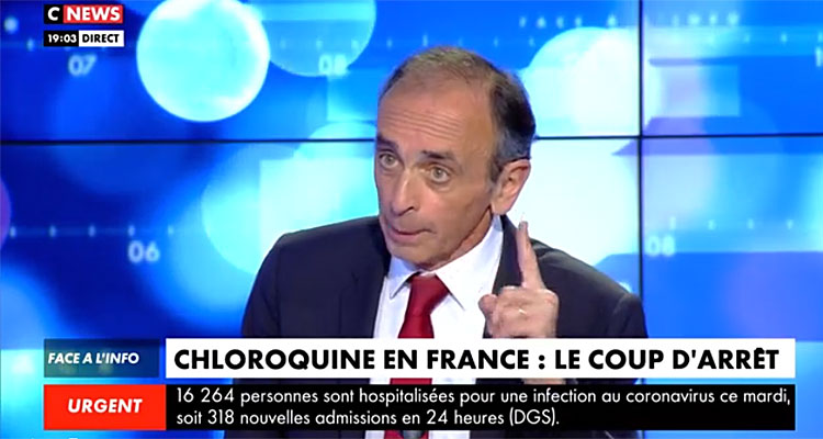 Face à l’info : Eric Zemmour réconforte Didier Raoult, Christine Kelly supplante BFMTV en audience