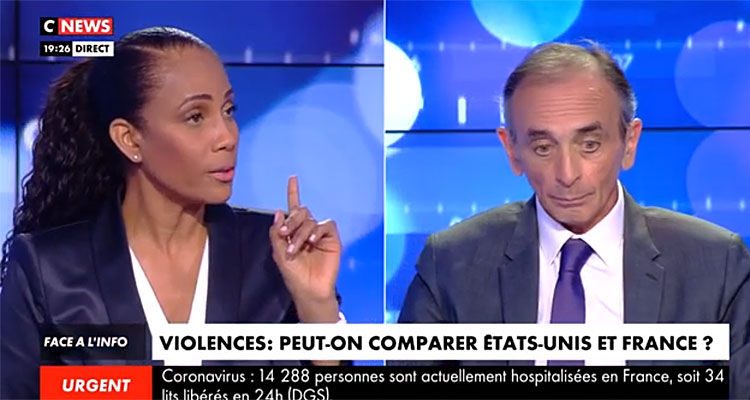 Face à l’info : Eric Zemmour dérape sur George Flyod, Christine Kelly et CNews sous pression