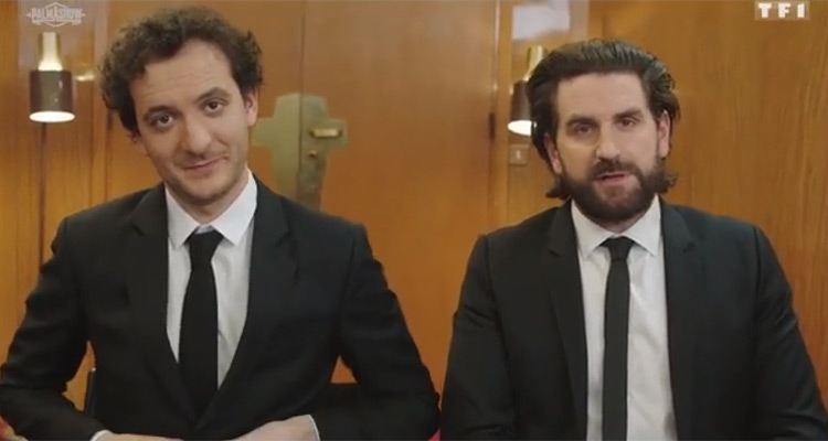 Ce soir c’est Palmashow (TF1) : Grégoire Ludig et David Marsais en pleine parodie avec Alain Chabat (Burger Quiz), Anaïs Demoustier...