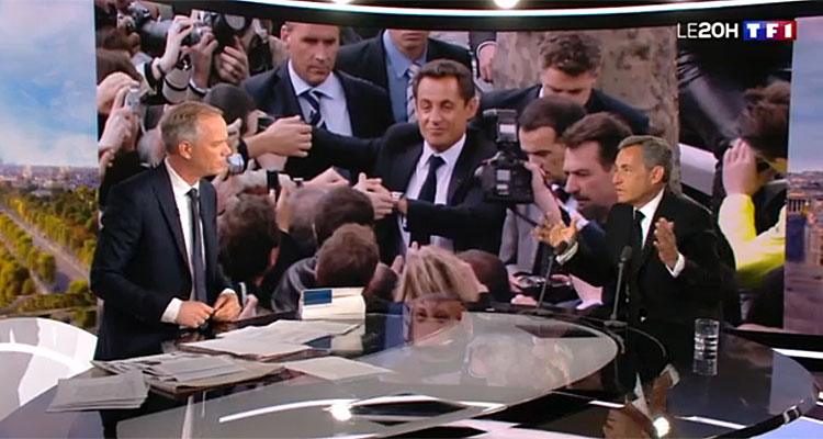 Audiences TV : Nicolas Sarkozy fragilise le 20h de TF1, Julian Bugier affole France 2