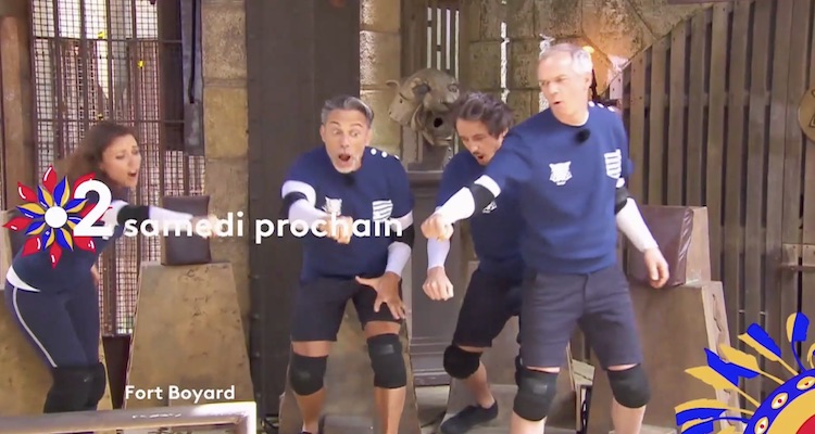 Fort Boyard (samedi 22 août 2020) : Julien Arnaud, Sandrine Quétier, Gus, Elsa Esnoult, Gérard Vives à l’assaut du Fort