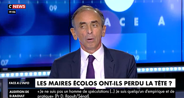 Face à l’info : Eric Zemmour découpe les écologistes, Christine Kelly immobilise ses audiences