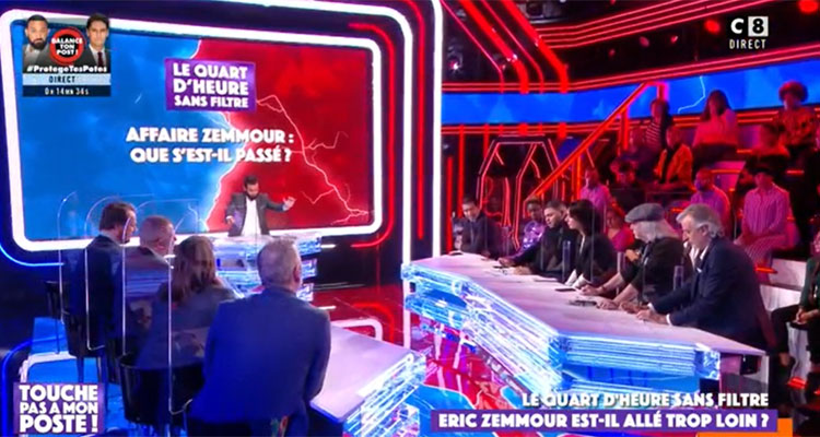 Touche pas à mon poste : Christine Kelly face à la polémique Eric Zemmour, Cyril Hanouna au million sur C8