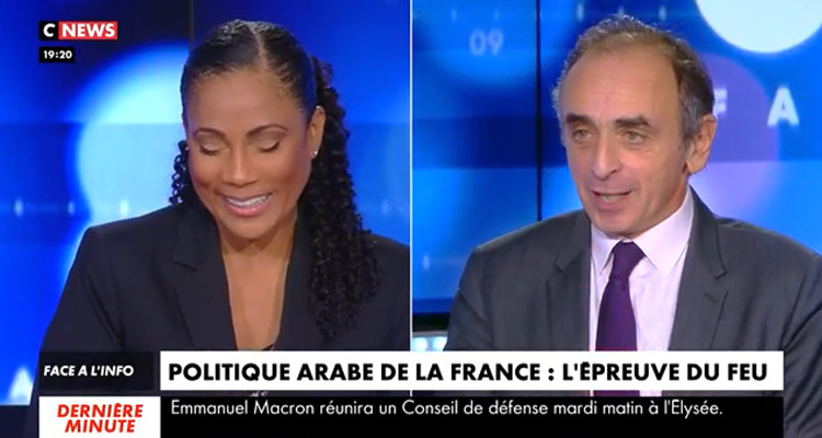 Face à l’info : Eric Zemmour piégé, Christine Kelly tombe dans « l’horreur » face à Marc Menant