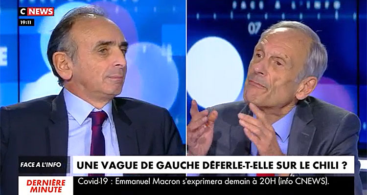 Face à l’info : Eric Zemmour signale des manipulations sur CNews, un chroniqueur le dompte