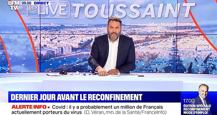 BFMTV : Bruce Toussaint pulvérise Pascal Praud, TF1 et France 2 renversées BFMTV : Bruce Toussaint pulvérise Pascal Praud, TF1 et France 2 renversées