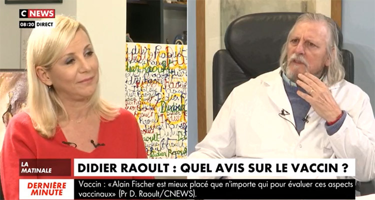 CNews : difficultés pour Didier Raoult et Laurence Ferrari, Bourdin contre-attaque sur BFMTV