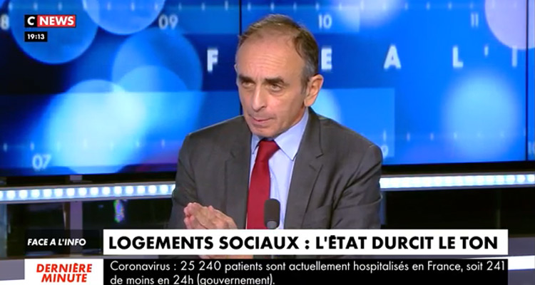 Face à l’info : une punition pour Eric Zemmour, Marc Menant approuvé sur CNews