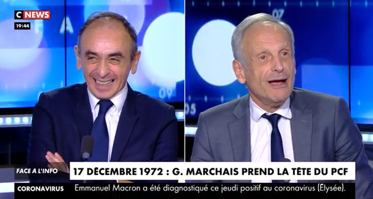 Face à l’info : Eric Zemmour mis en difficulté, Christine Kelly veut des preuves