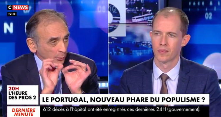 Face à l’info : massacre pour Eric Zemmour, Dimitri Pavlenko manque une correction sur CNews