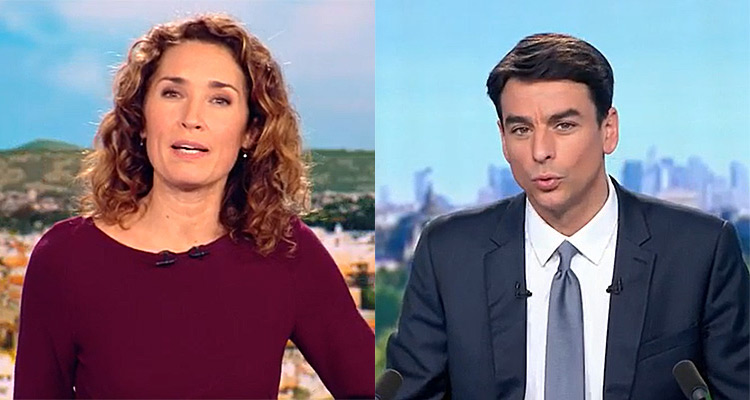 JT 13H : Marie-Sophie Lacarrau évince une rivale, Julian Bugier résiste