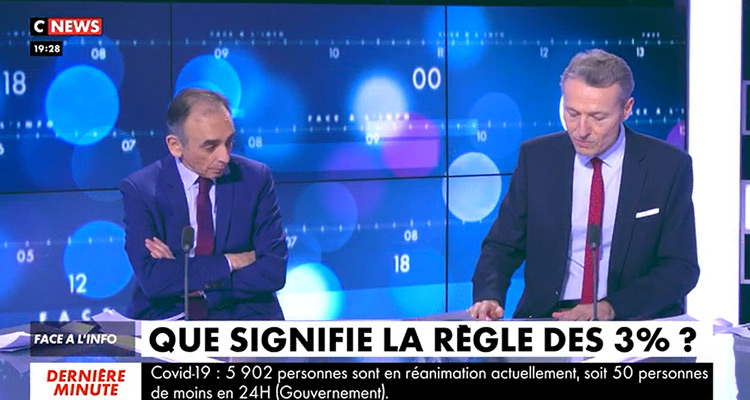 CNews : incident pour Eric Zemmour, les excuses de Christine Kelly dans Face à l’info