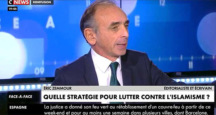 Eric Zemmour arrive en prime time sur CNews