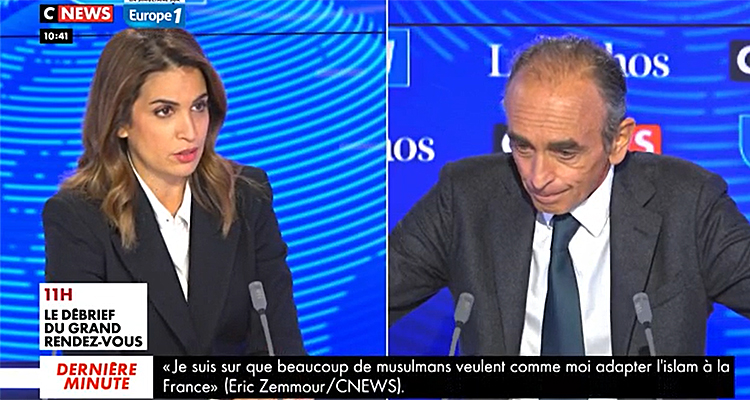 CNews : Sonia Mabrouk batailleuse, Eric Zemmour excédé, audience explosive