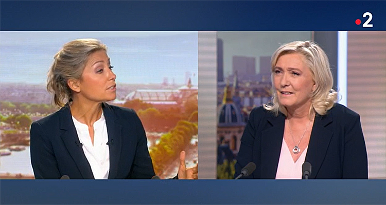 JT 20H : Anne-Sophie Lapix sanctionnée, France 2 dans l’embarras