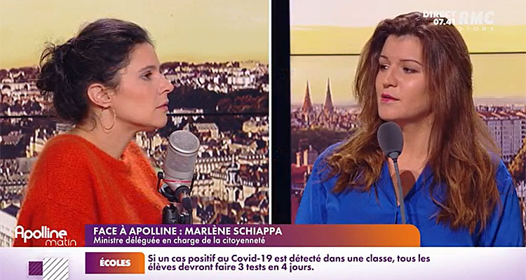 BFMTV : coup de théâtre pour Jean-Jacques Bourdin, Apolline de Malherbe déchante avec Marlène Schiappa