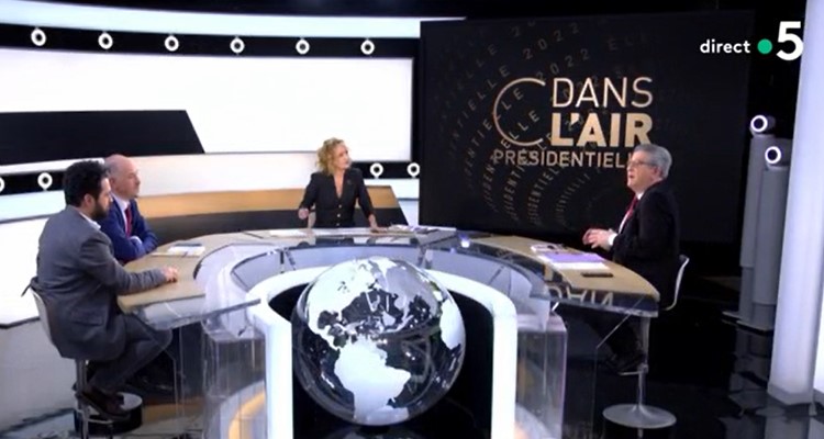 C dans l’air : audience stupéfiante pour Mélenchon plus fort que Zemmour face à Caroline Roux sur France 5 ?