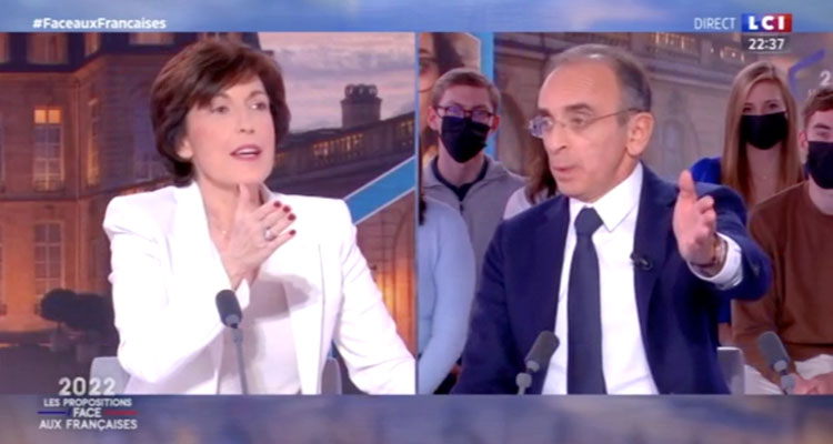 LCI : Éric Zemmour mis en échec, Ruth Elkrief l’attaque en direct