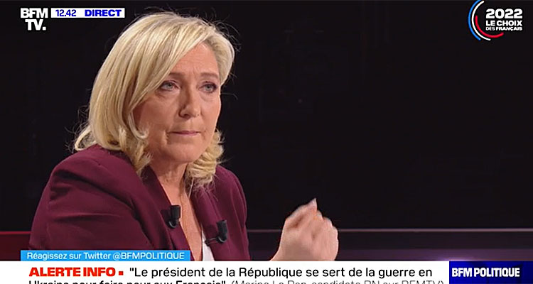 BFMTV : duel fatal entre Marine Le Pen et Eric Zemmour, la mise au point cinglante de la candidate RN à la Présidentielle