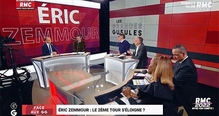 Les Grandes Gueules : audience stupéfiante pour Eric Zemmour face à Marschall et Truchot sur RMC Story ?