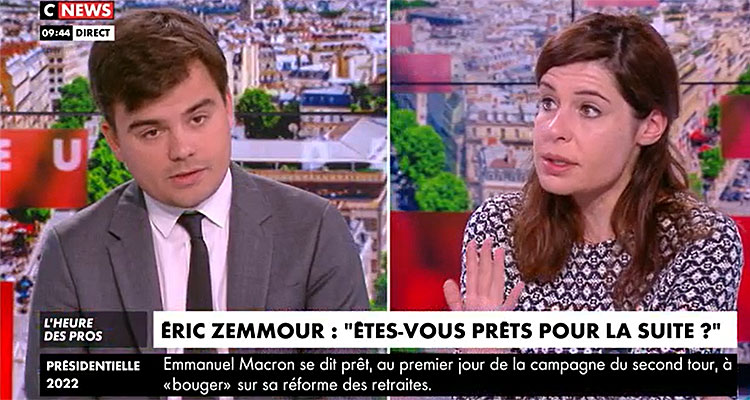 L’heure des pros : Charlotte d’Ornellas met en garde Eric Zemmour, Pascal Praud proteste en direct sur CNews