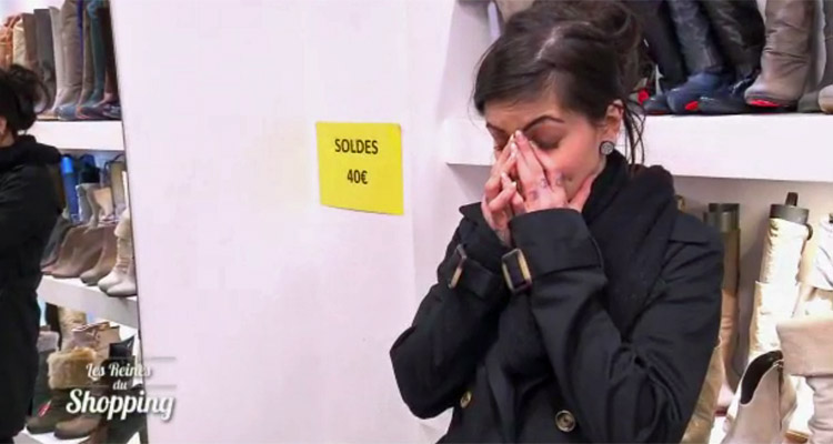 Les reines du shopping : Clarisse, en panique, s’énerve et fond en larmes, Cristina Cordula reste bouche bée