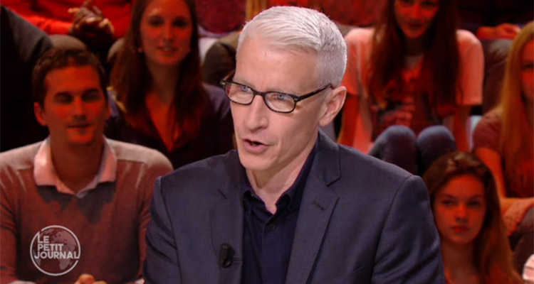 Le Petit Journal : Anderson Cooper, la star de CNN, reçu par Yann Barthès